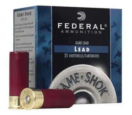 12 Gauge 25 Rounds Ammunition Federal Cartridge 2 3/4" 1 1/4 oz Lead #4